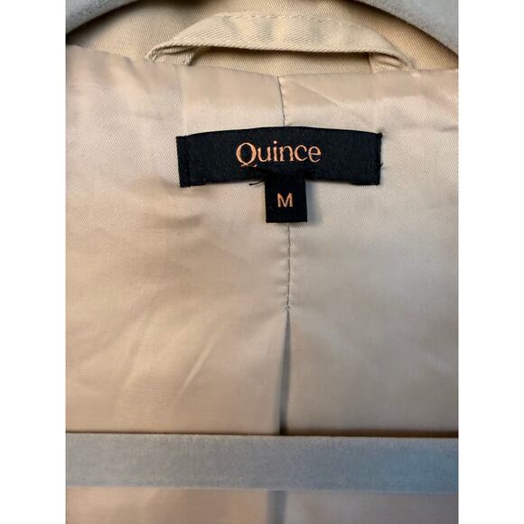 Quince Women's Comfort Stretch Trench Coat Light Khaki Size M - Picture 5 of 7